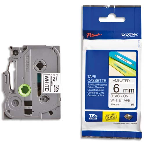 Brother Consommables Etiqueteuses TZE211