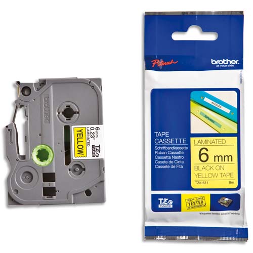 Brother Consommables Etiqueteuses TZE611