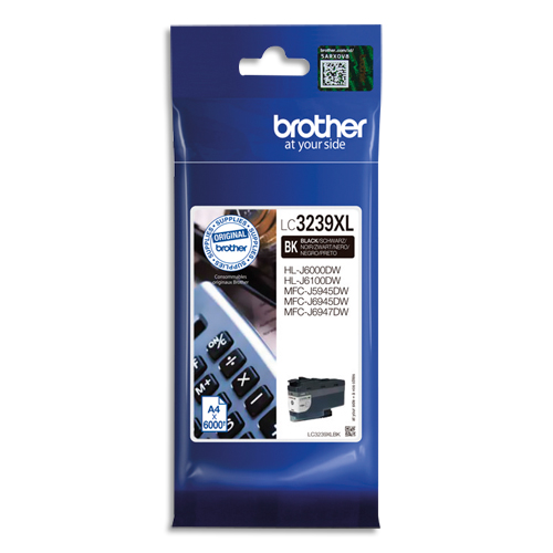 Brother Cartouches Jet d'encre LC3239XLBK
